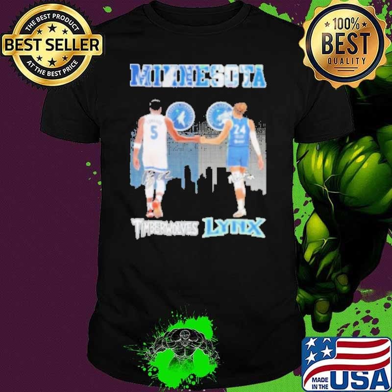 Anthony Edwards Minnesota Timberwolves X Napheesa Collier Minnesota Lynx Signatures Shirt