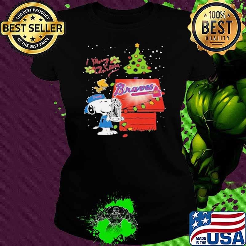 Atlanta Braves Snoopy Merry Christmas shirt