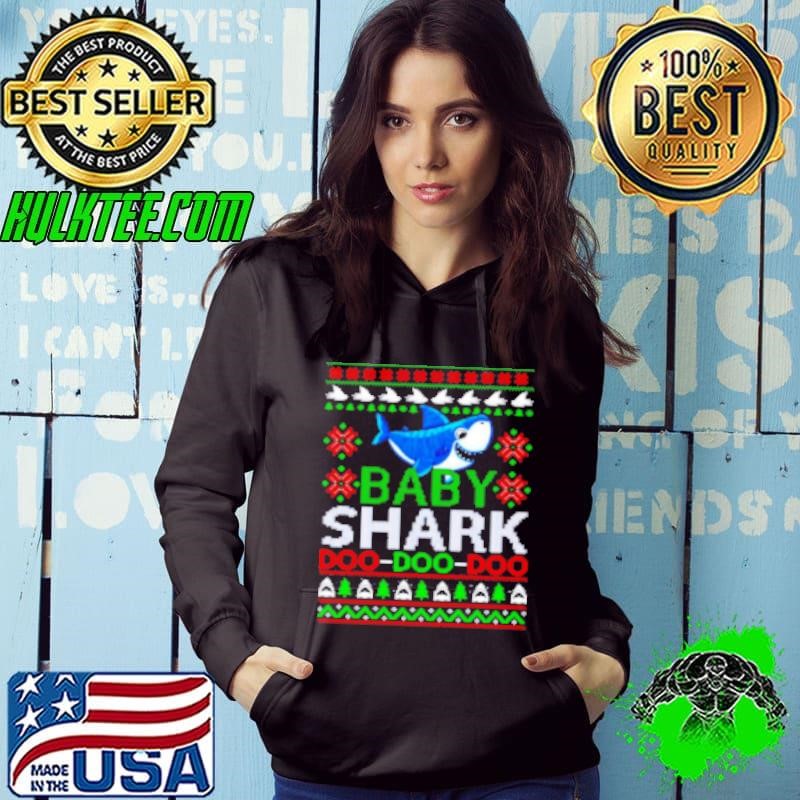 Awesome Baby shark doo doo doo Christmas Hoodie