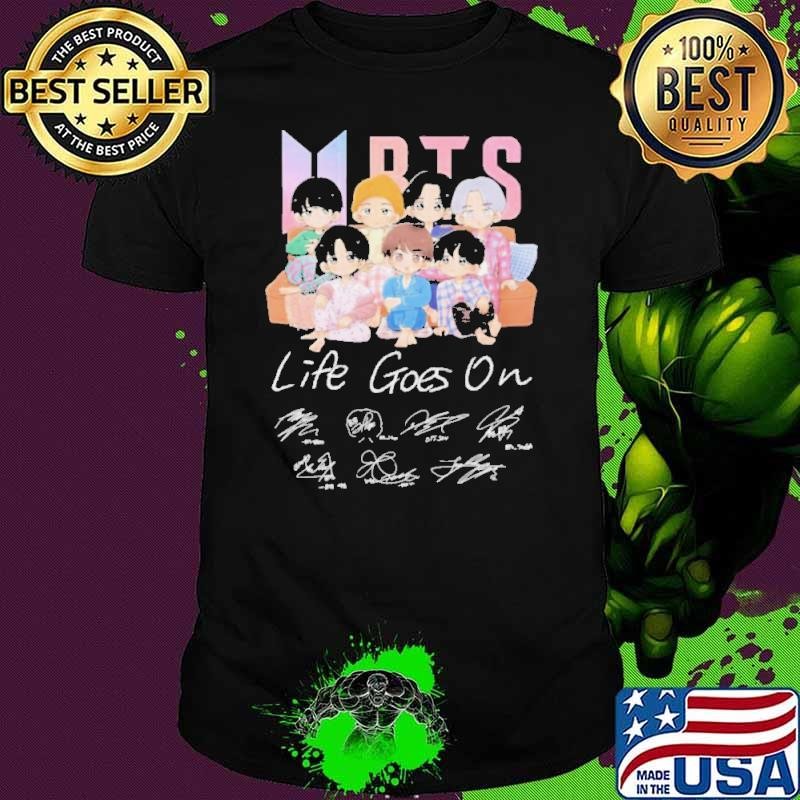 BTS Life Goes On Signatures shirt