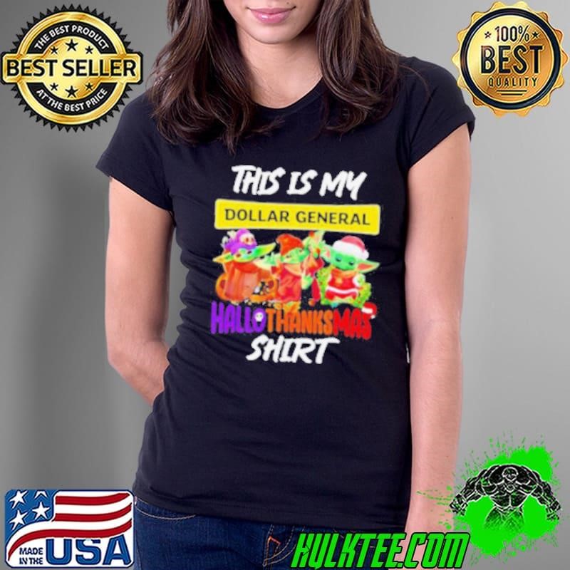 Baby Yoda General This Is My Hallothanksmas Ladies Tee