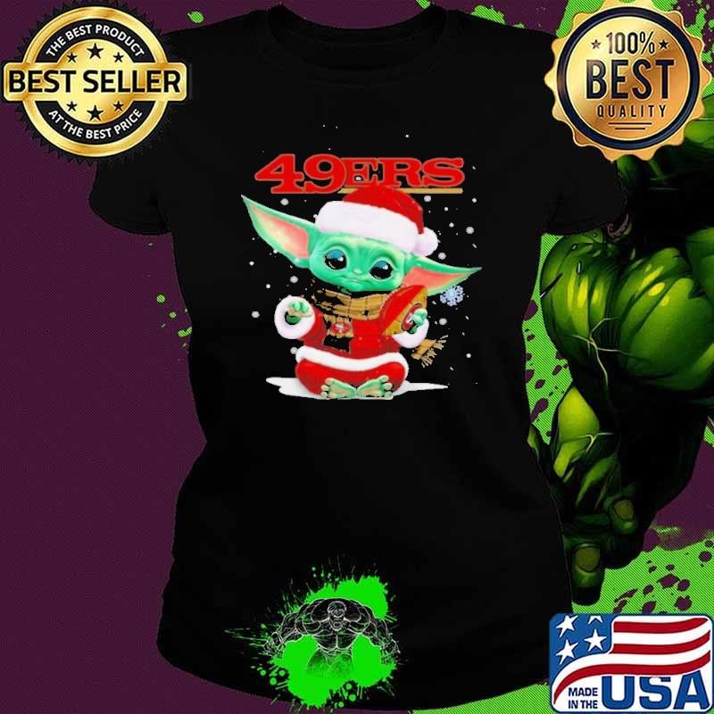 Baby Yoda San Francisco 49ers Football Christmas shirt