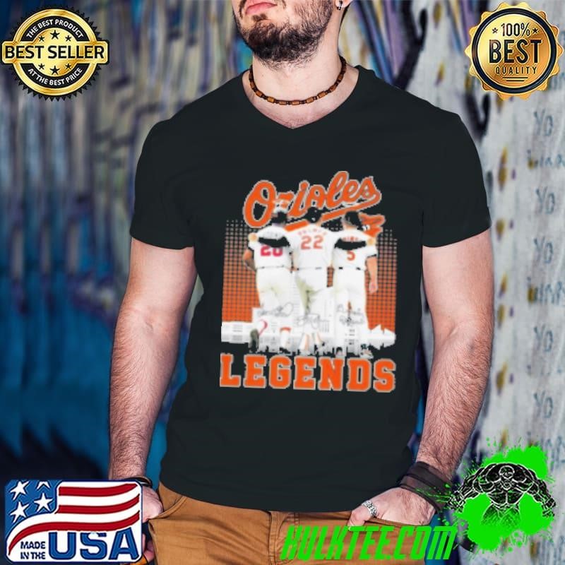 Baltimore Orioles Legends Players Patterns Signatures 2024 Shirt