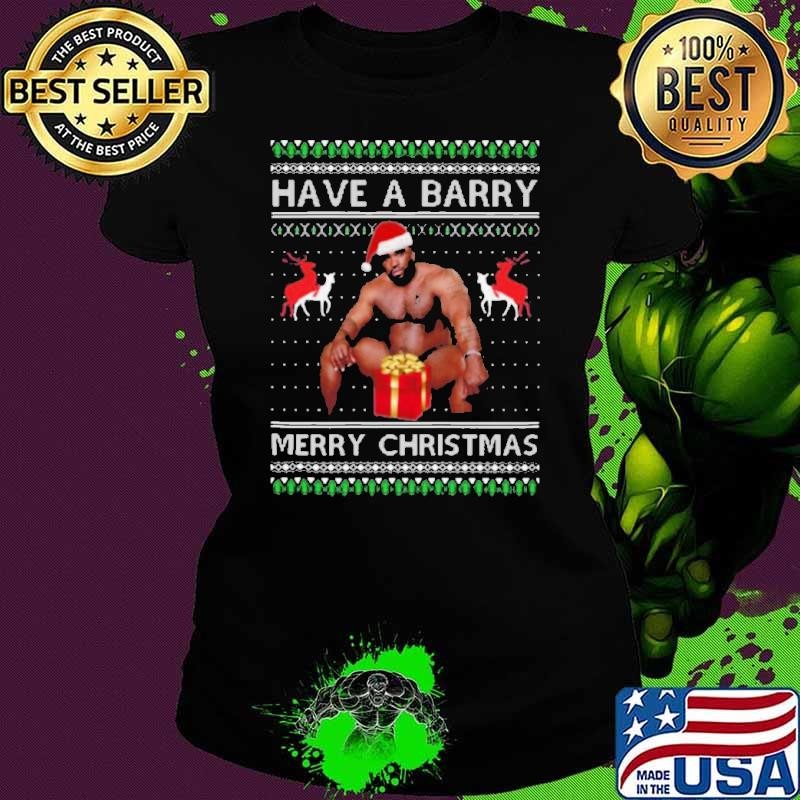 Barry Wood have a barry Ugly Merry Christmas shirt