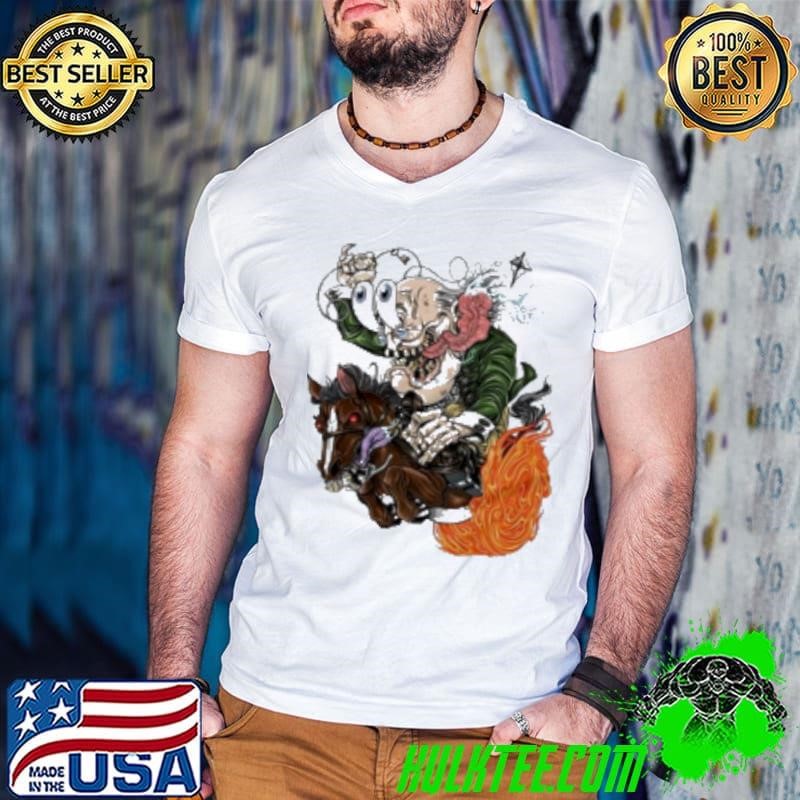 Ben FINKlin galloping horse caricature Guys V Neck