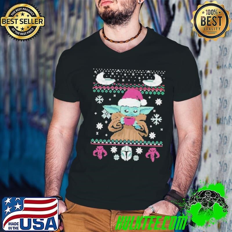 Best Christmas Coffee yoda baby wear hat santa shirt