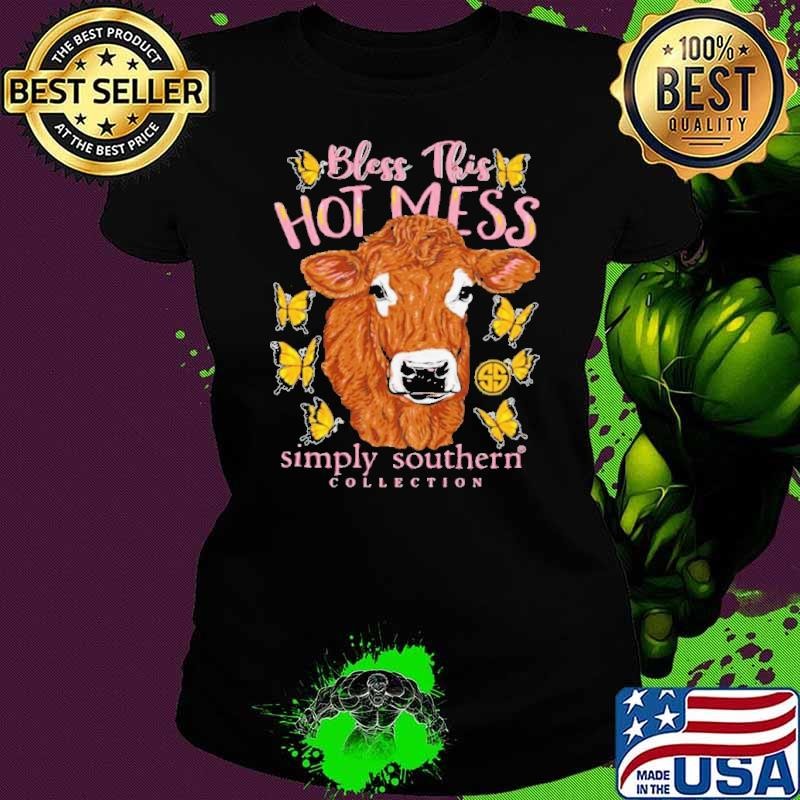 Bless This Hot Mess Simply Southern Collection Ladies tee Bless This Hot Mess Simply Southern Collection Ladies tee