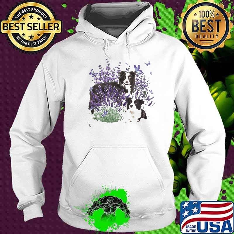 Border Collie Flower Hoodie