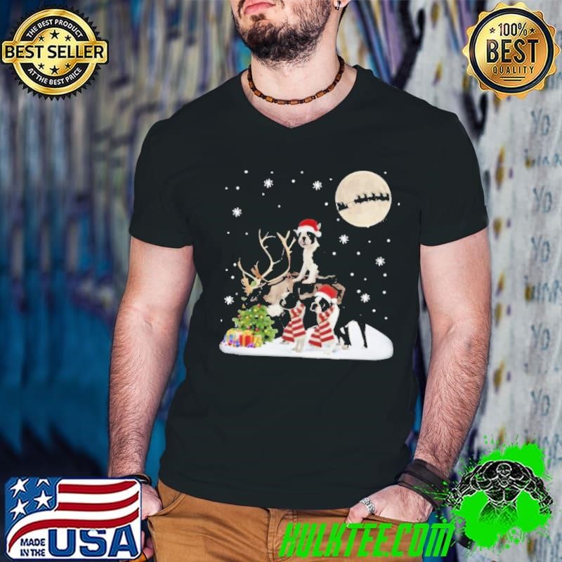 Boston Terrier Gorgeous With Reindeer Boston Lover Christmas shirt