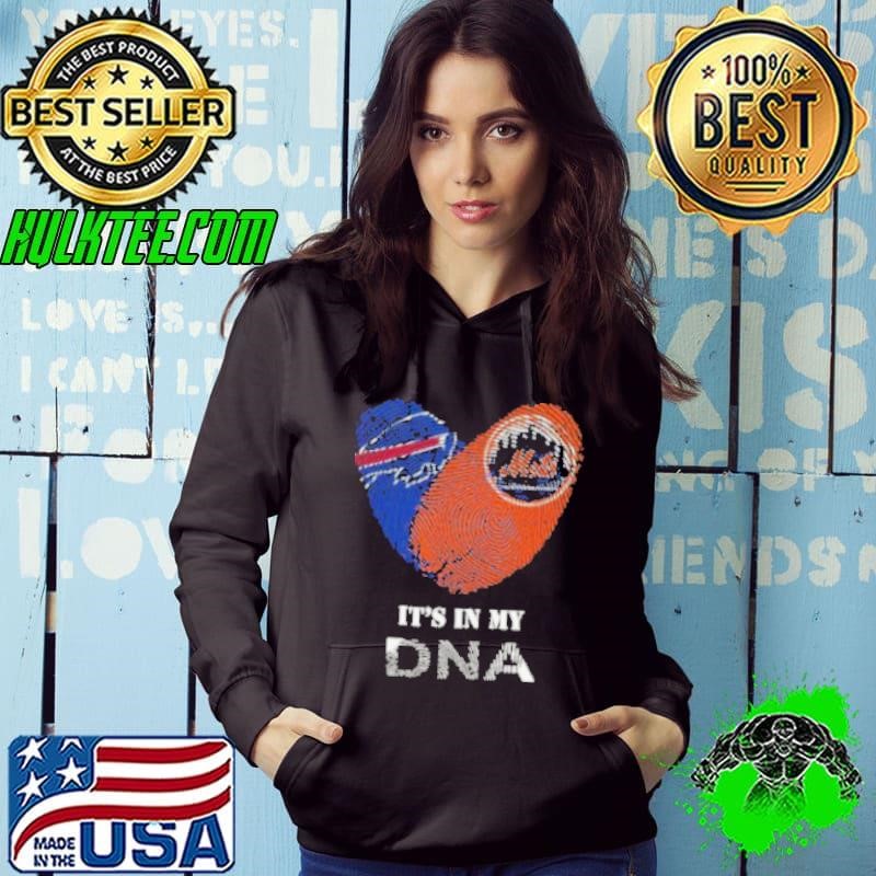 Buffalo Bills And New York Mets It’s In My DNA Heart 2024 Hoodie