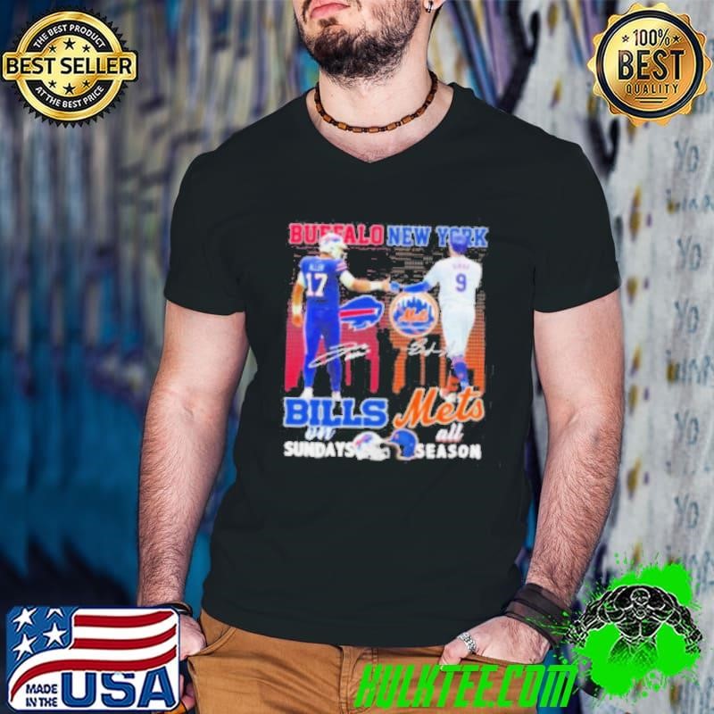 Buffalo Bills On Sundays X New York Mets All Season Shirt