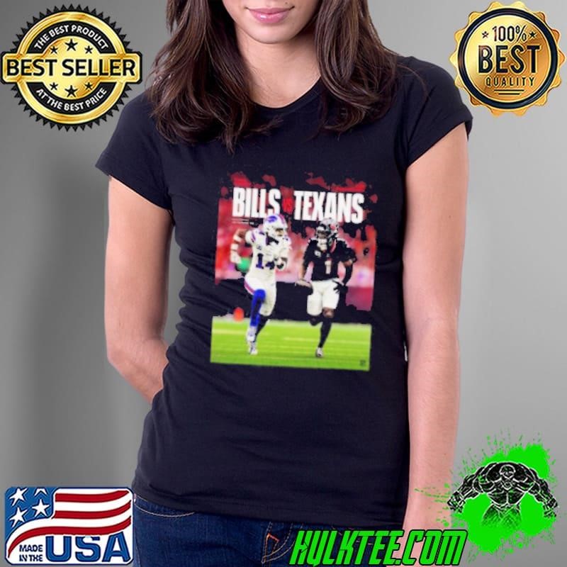 Buffalo Bills vs Houston Texans 2024 NFL Week 5 game matchup Ladies Tee