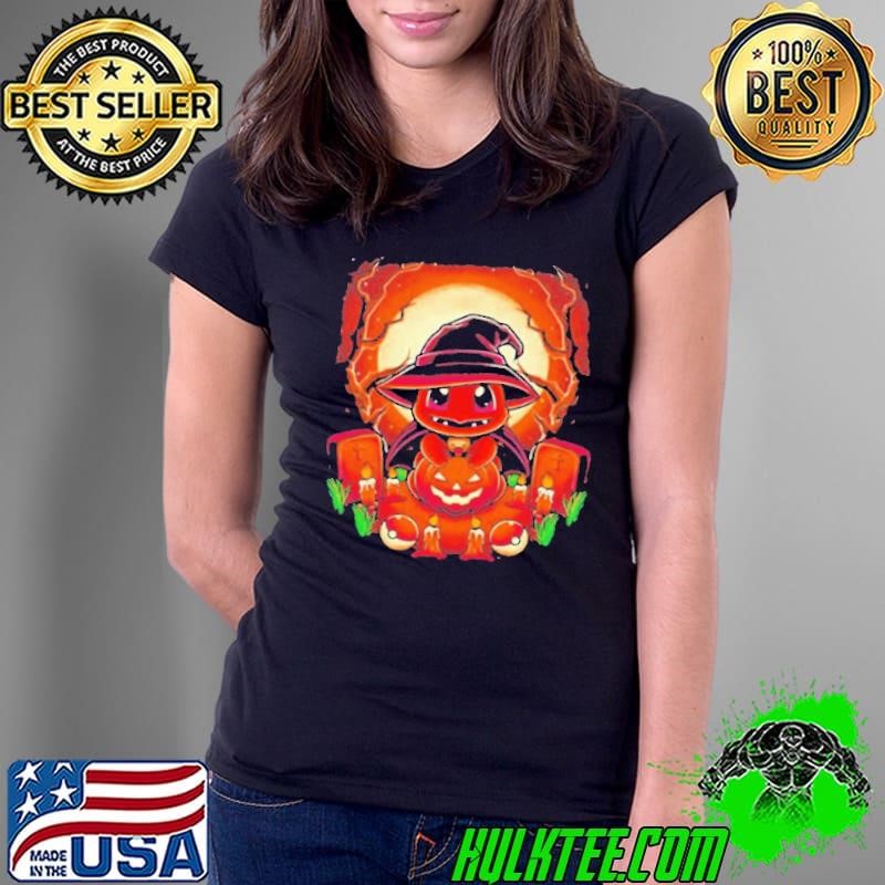 Charmander Halloween Fire Lizard Retro Shirt