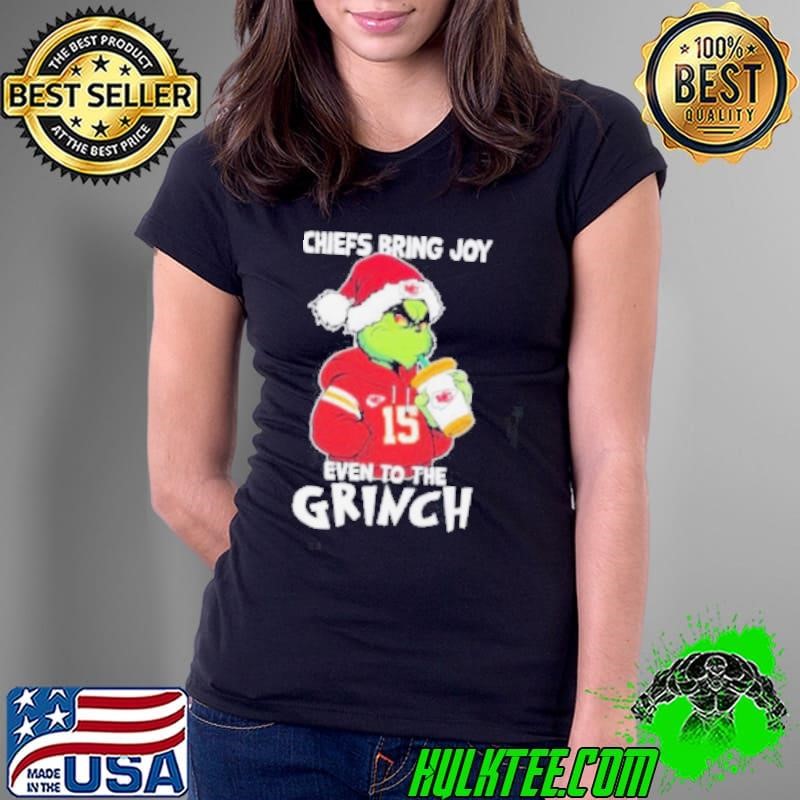 Chiefs Bring Joy Even To The Grinch X Kansas City Chiefs Christmas Shirt