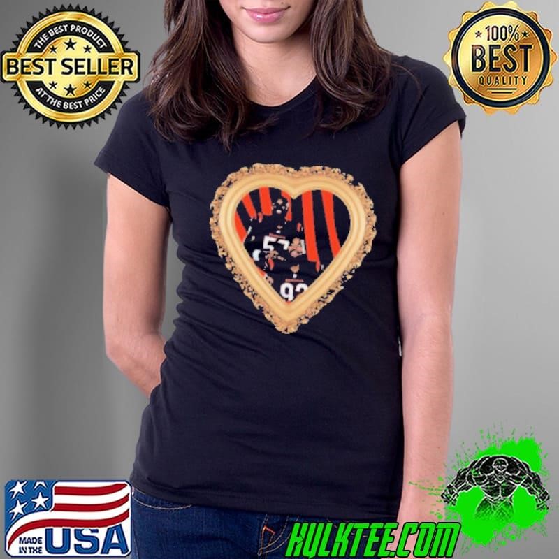 Cincinnati Bengals NFL Step Brother D Germaine Pratt and B.J. Hill Heart Ladies Tee