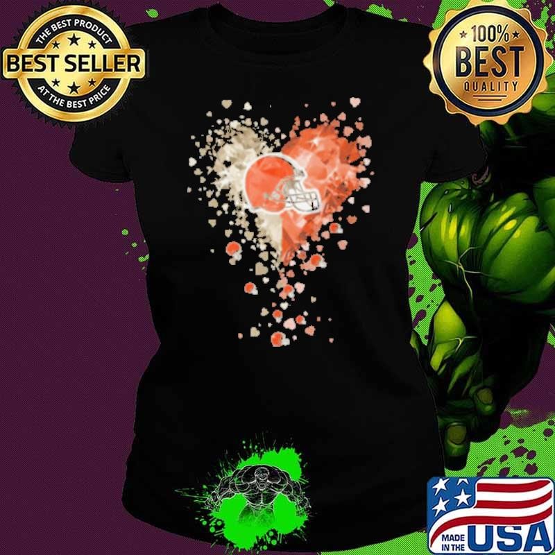 Cleveland Browns Crystal Heart Shirt