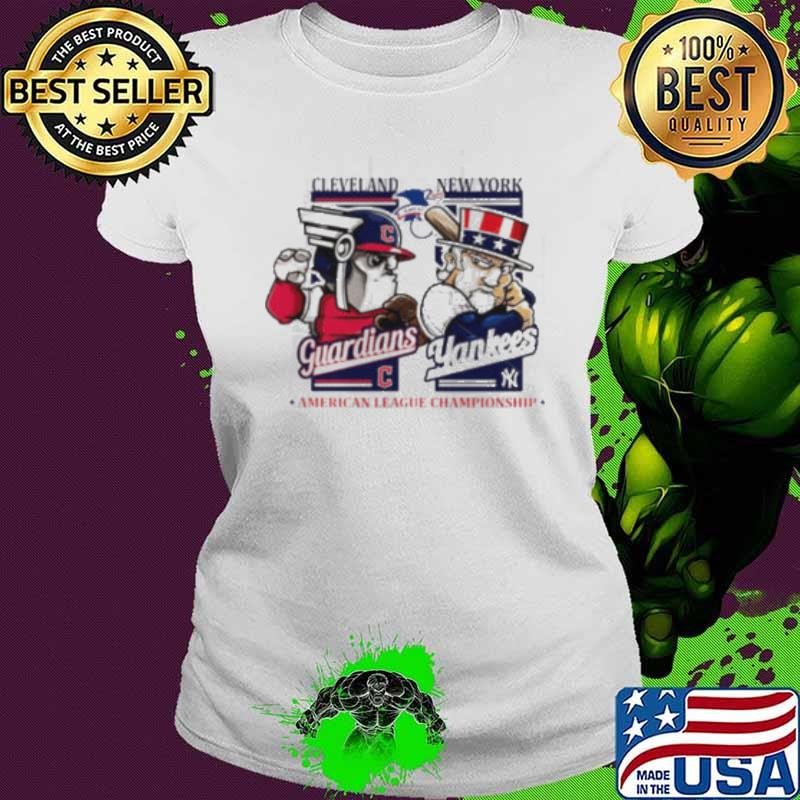 Cleveland Guardians vs New York Yankees ALCS 2024 mascot Ladies tee