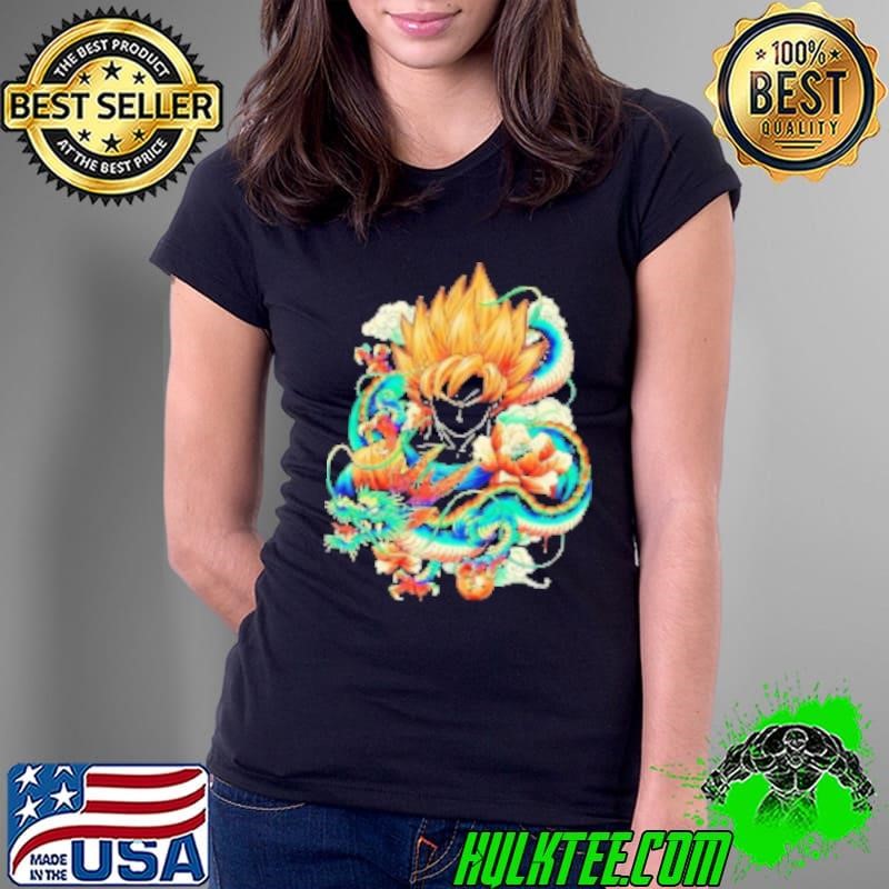 Colorful Dragon Songoku Design Shirt