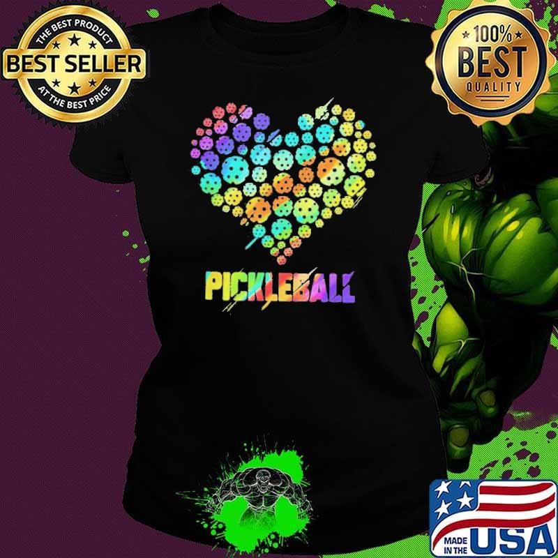 Colorful Heart Pickleball shirt