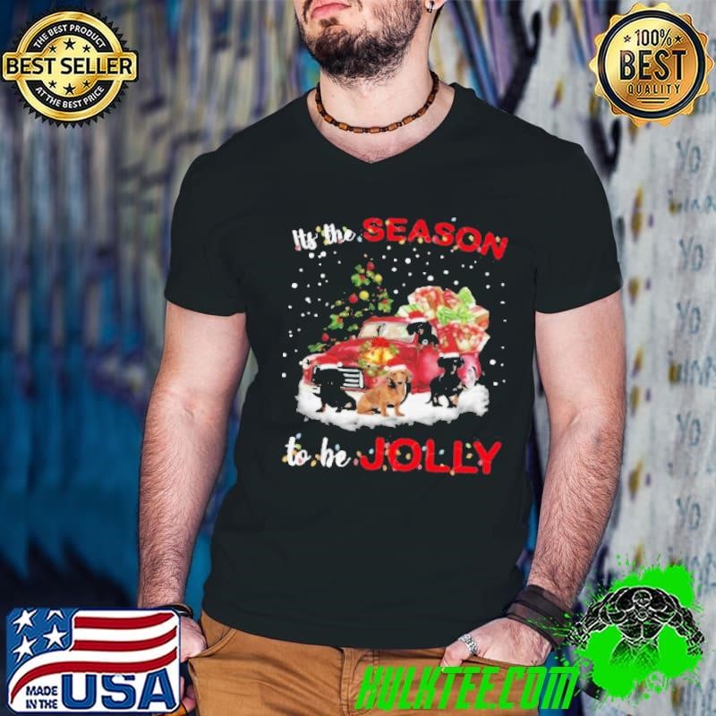 Dachshund It’s The Season To Be Jolly Christmas Tree shirt