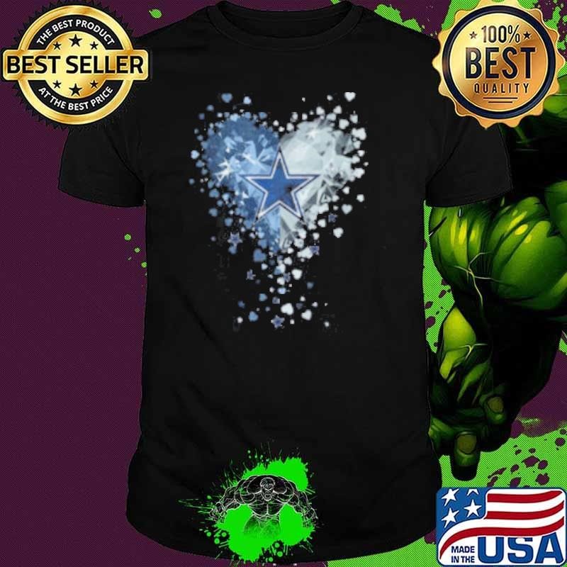 Dallas Cowboys Crystal Heart Unisex