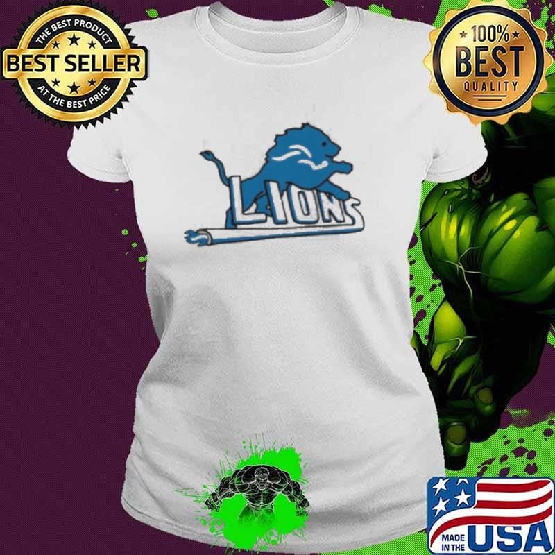 Detroit Lions Pistons NFL x NBA logos Ladies tee