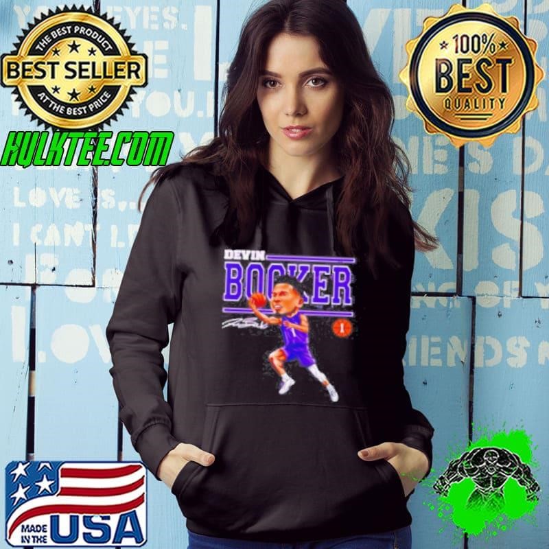 Devin Booker Cartoon Basketball Signature Design Shirt