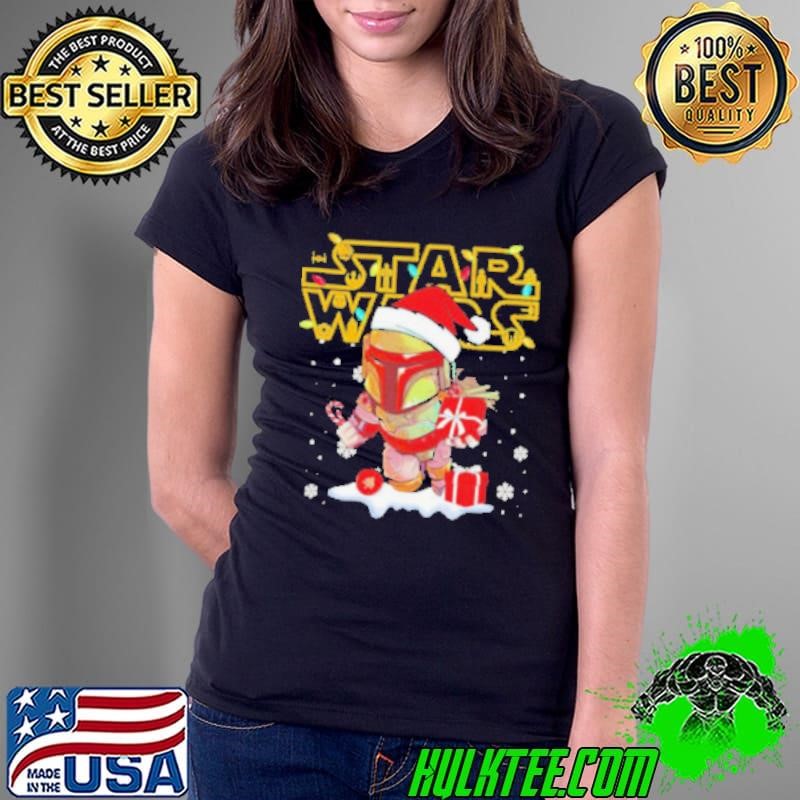 Disneyland Star wars Christmas Boba Fett shirt