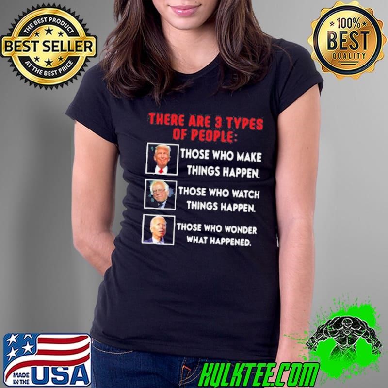 Donald Trump Vs Joe Biden Vs Bernie Sanders Funny Election Ladies Tee