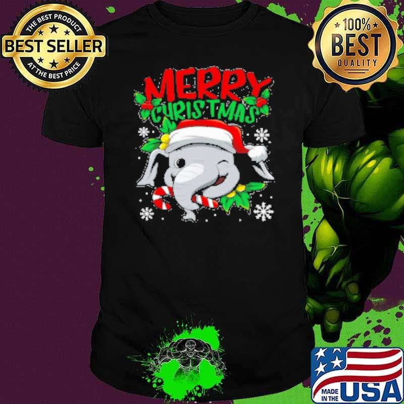 Elephant Christmas Merry Christmas Shirt