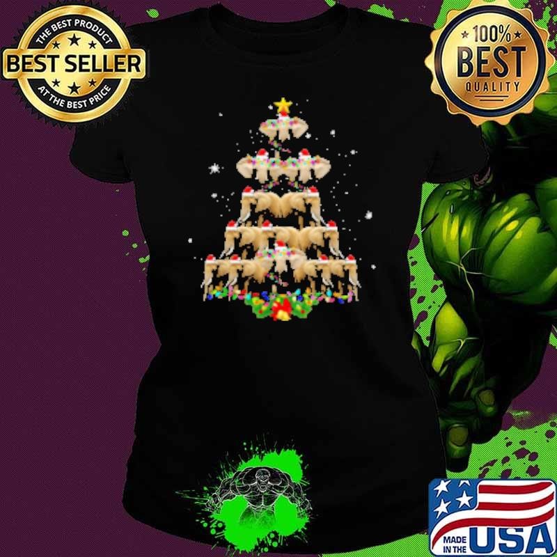 Elephant Tree Christmas Elephant Ladies tee