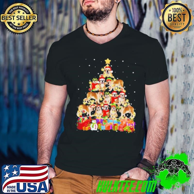 English Bulldog Christmas Tree Pet Dog shirt