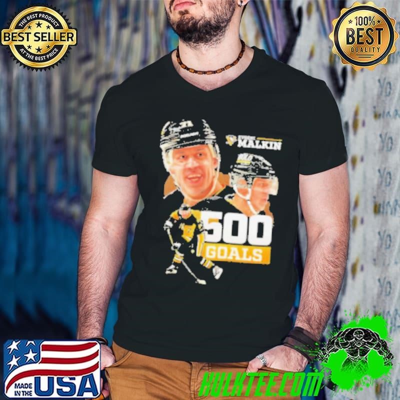 Evgeni Malkin Pittsburgh Penguins hockey 500 goals shirt