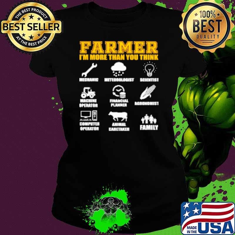 Farmer I'm More Than You Think Ladies tee