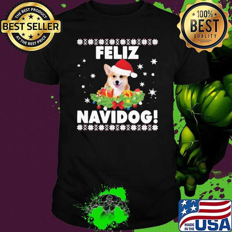 Feliz Navidog Corgi Dog Ugly shirt