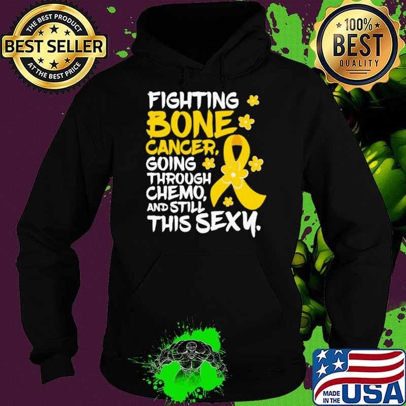 Fighting Bone Cancer Going Through Chemo And Still This Sexy Yellow Ribbon Hoodie