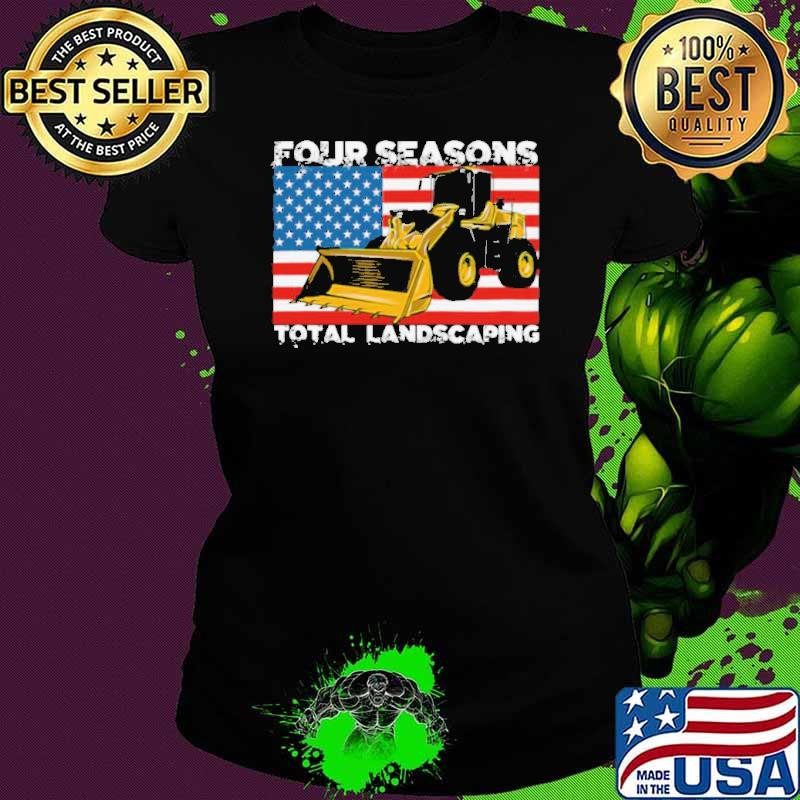 Four Season Total Landscaping American flag shirt