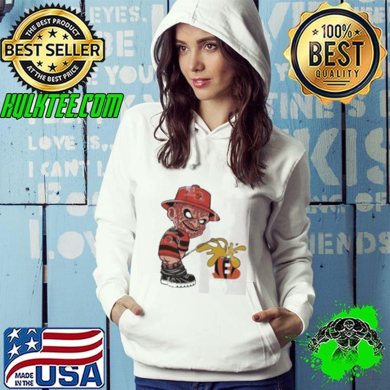 Freddy Krueger Cleveland Browns Piss On Cincinnati Bengals Halloween 2024 NFL Hoodie