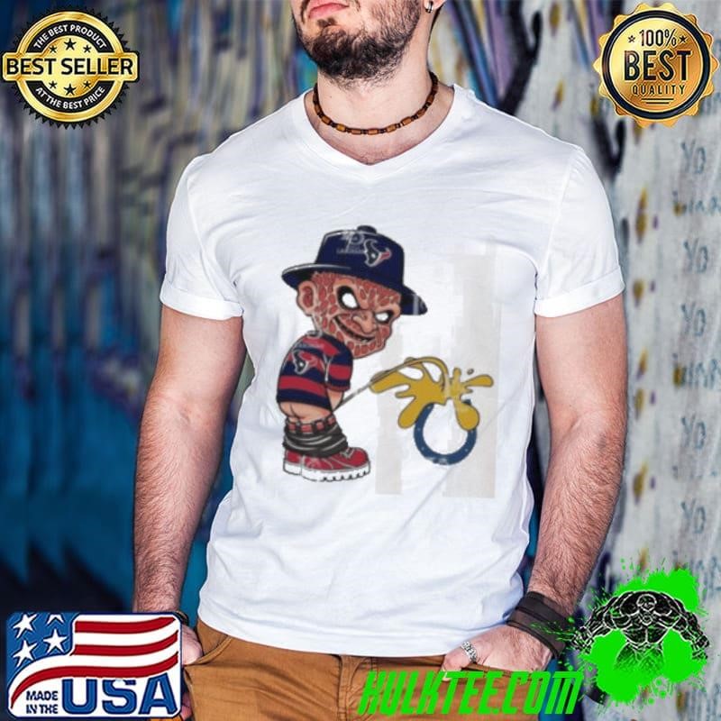 Freddy Krueger Houston Texans Piss On Indianapolis Colts Halloween 2024 Shirt