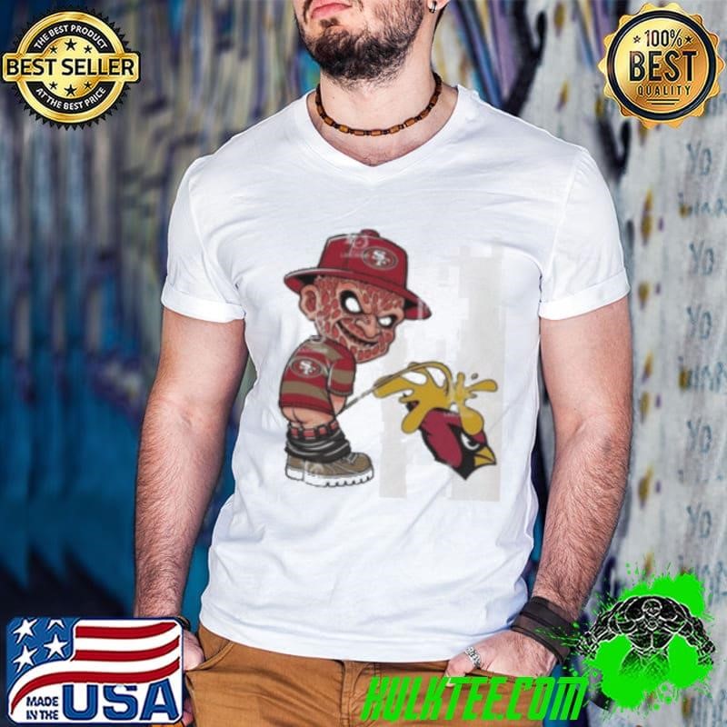 Freddy Krueger San Francisco 49ers Piss On Arizona Cardinals Halloween 2024 NFL Shirt