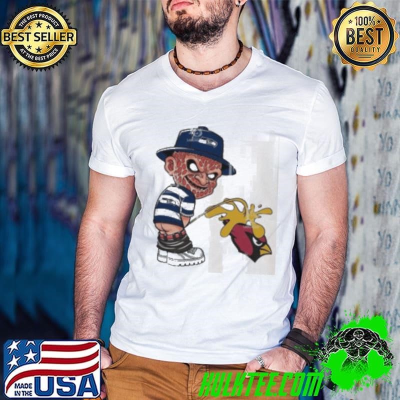 Freddy Krueger Seattle Seahawks Piss On Arizona Cardinals Halloween NFL 2024 Shirt