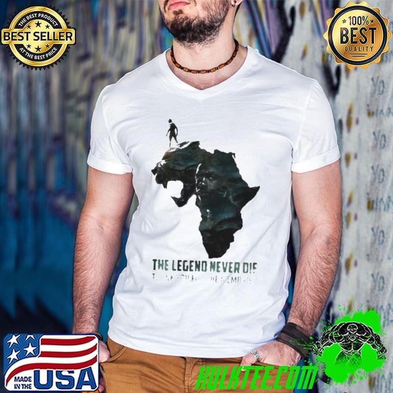 Funny Black Panther The Legend Never Die Thank You For The Memories shirt