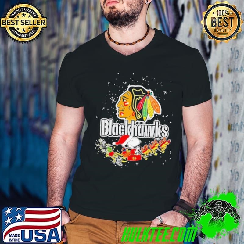 Funny Chicago Blackhawks Snoopy Christmas shirt
