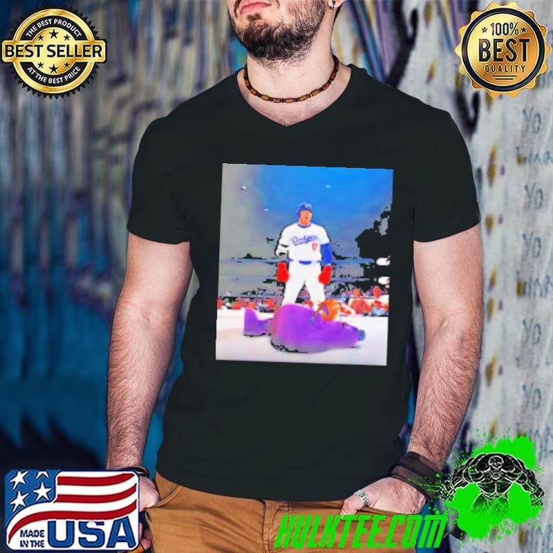 Funny Los Angeles Dodgers Shohei Ohtani down goes Grimace Shirt