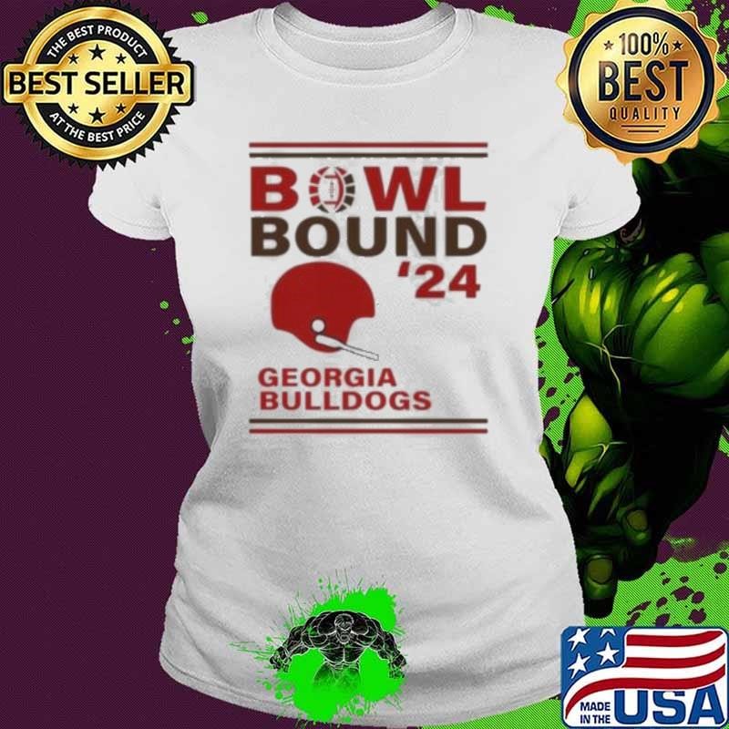 Georgia Bulldogs 2024 Bowl Bound Helmet Ladies tee