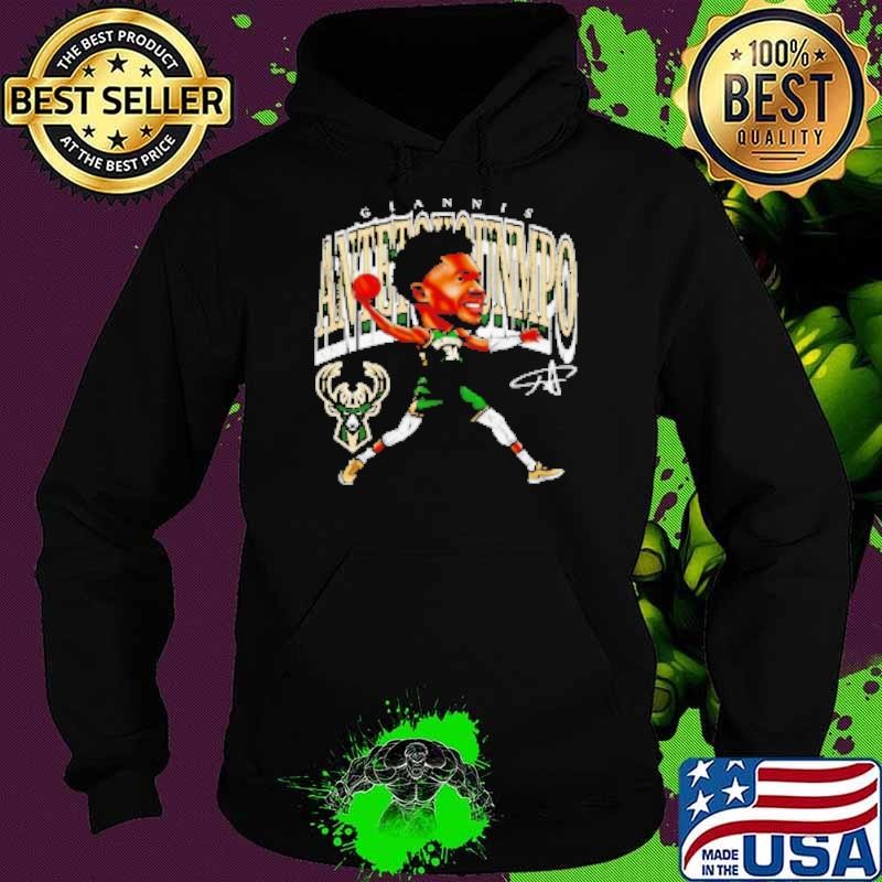 Giannis Antetokounmpo Milwaukee Bucks Basketball Cartoon Vintage Hoodie