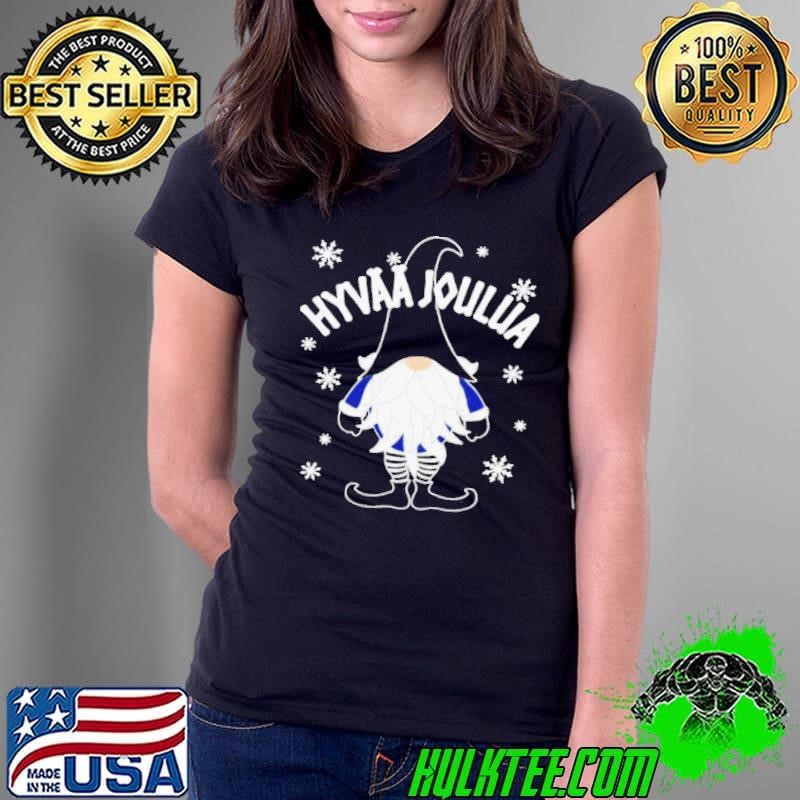 Gnome Scandinavian Tomte Nordic Christmas Ladies Tee