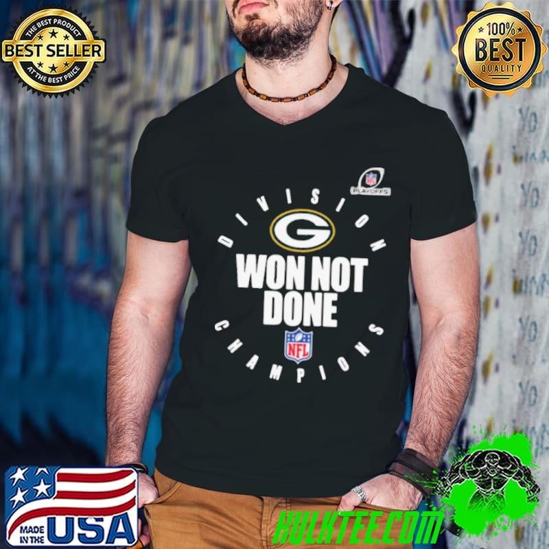 Green Bay Packers 2020 NFL Playoffs Division Champions Won Not Done shirt