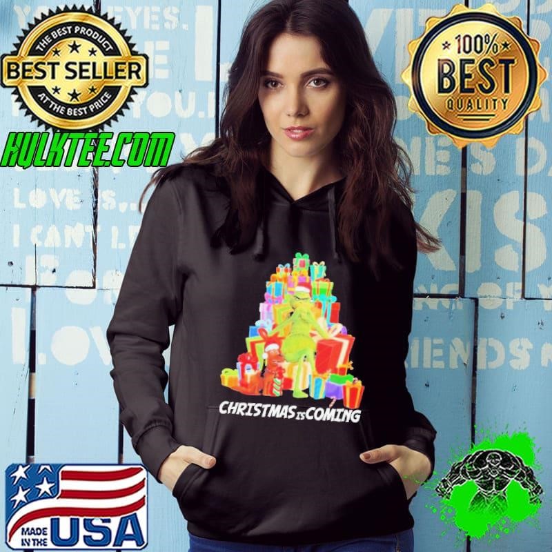 Grinch And Dog Christmas Are Coming Christmas Gift shirt