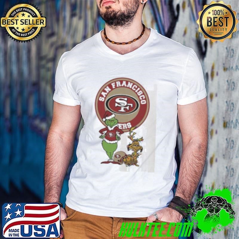 Grinch And Max San Francisco 49ers Merry Christmas 2024 Shirt